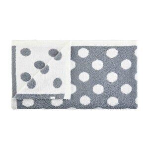 NORDSTROM Reversible Polka-Dot Baby Blanket in Green/White